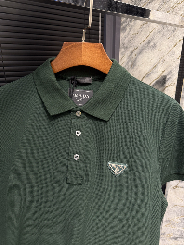 Premium Yeşil Prada Polo Yaka
