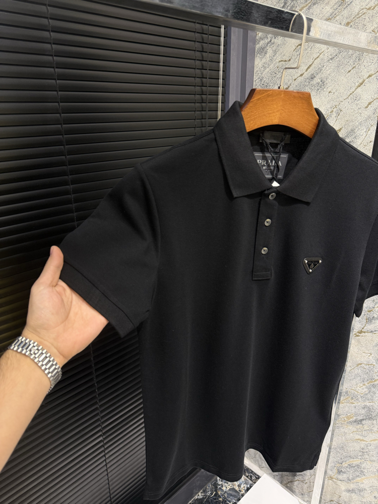 Premıum Prada Siyah Polo Yaka