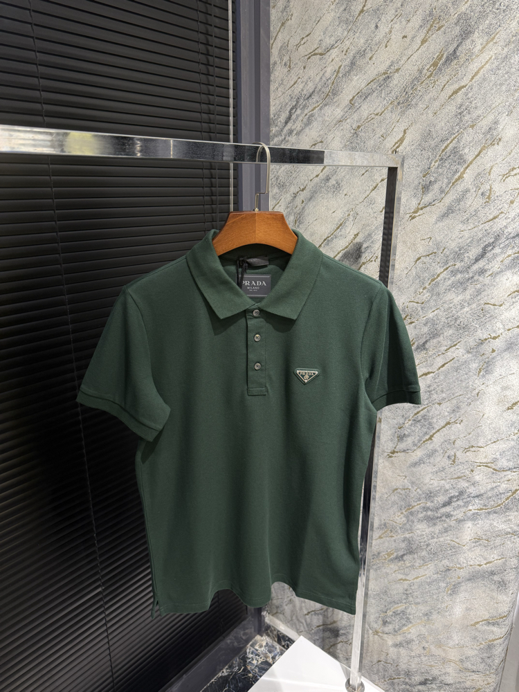 Premium Yeşil Prada Polo Yaka