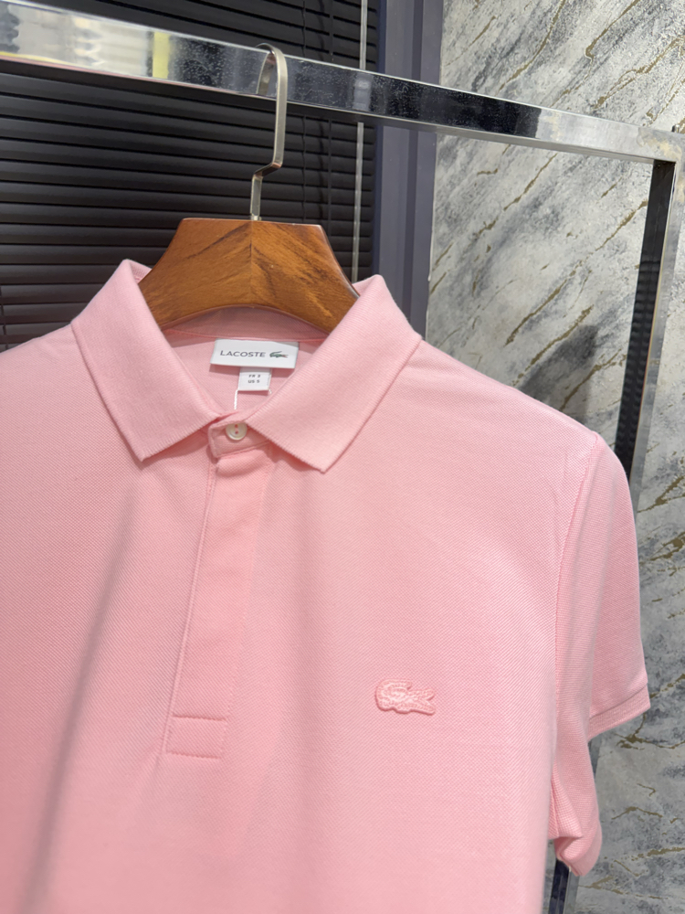 Premıum Lacoste Pembe Polo Yaka