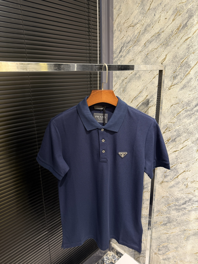 Premıum Prada Lacivert Polo Yaka