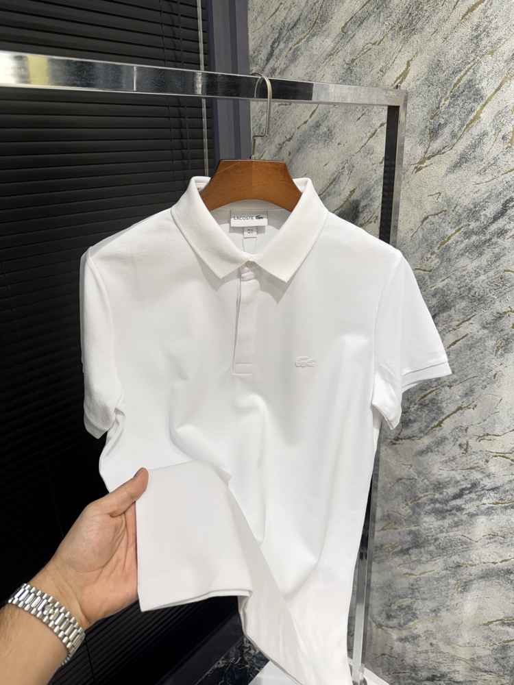 Premıum Lacoste Beyaz Polo Yaka