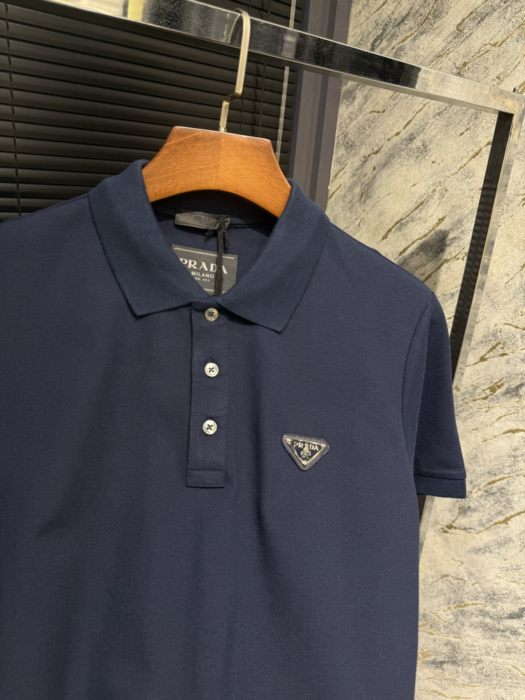 Premıum Prada Lacivert Polo Yaka