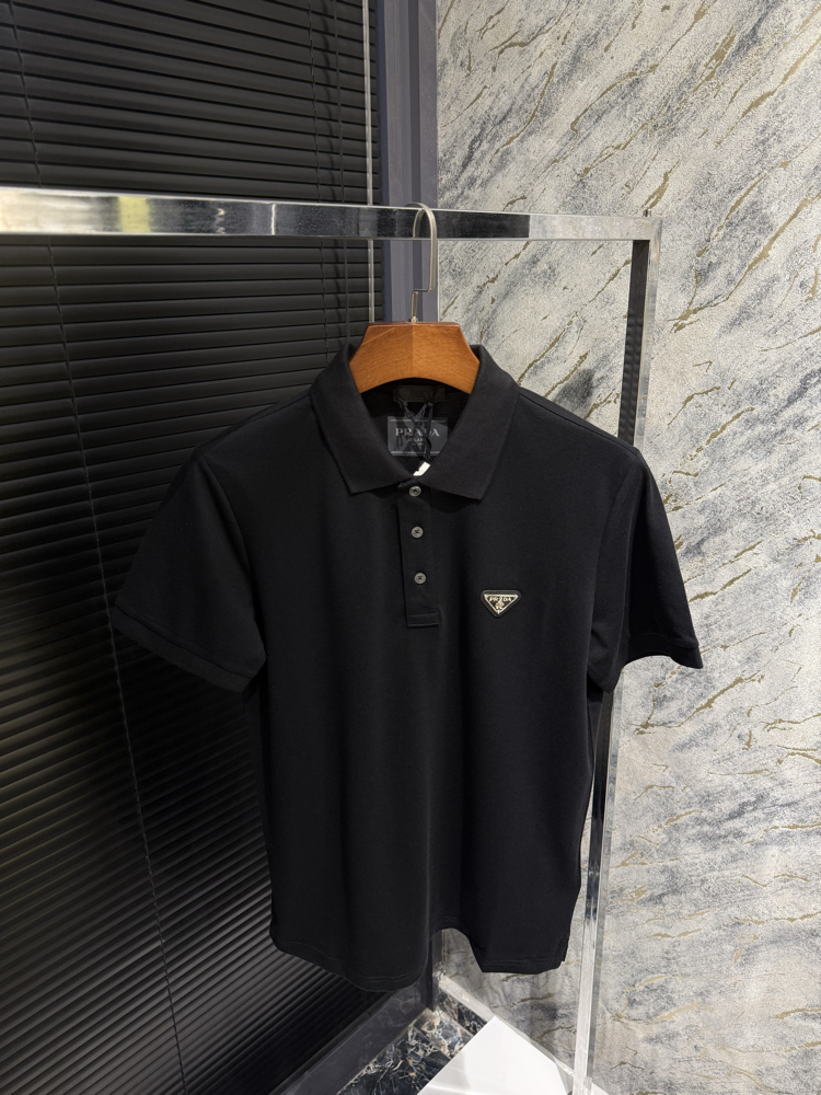 Premıum Prada Siyah Polo Yaka