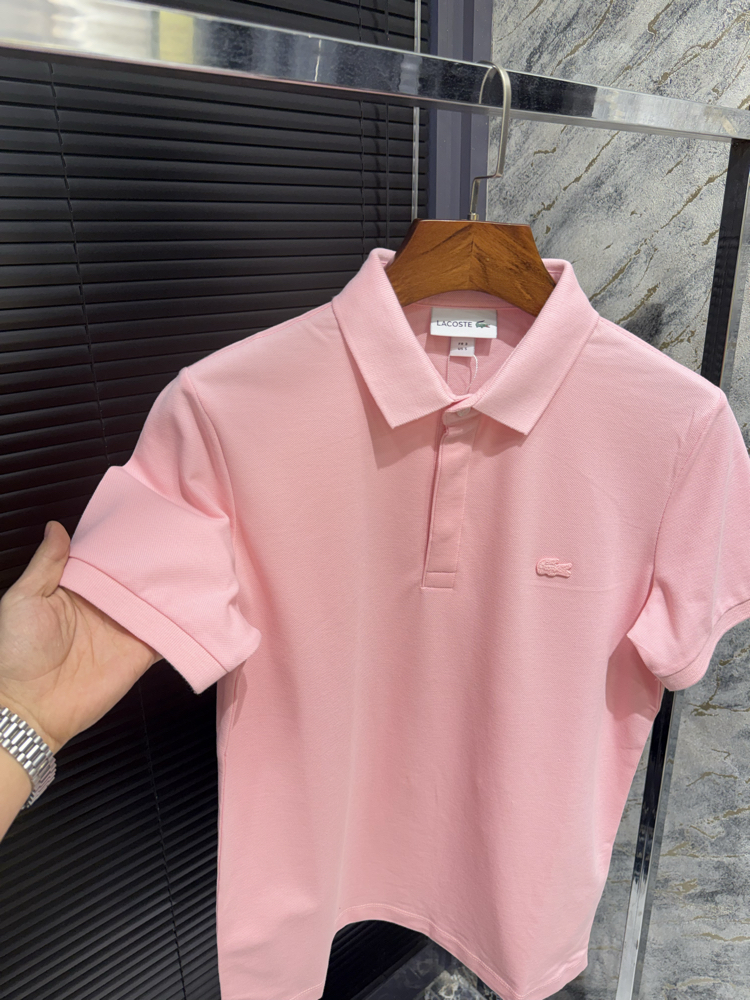 Premıum Lacoste Pembe Polo Yaka