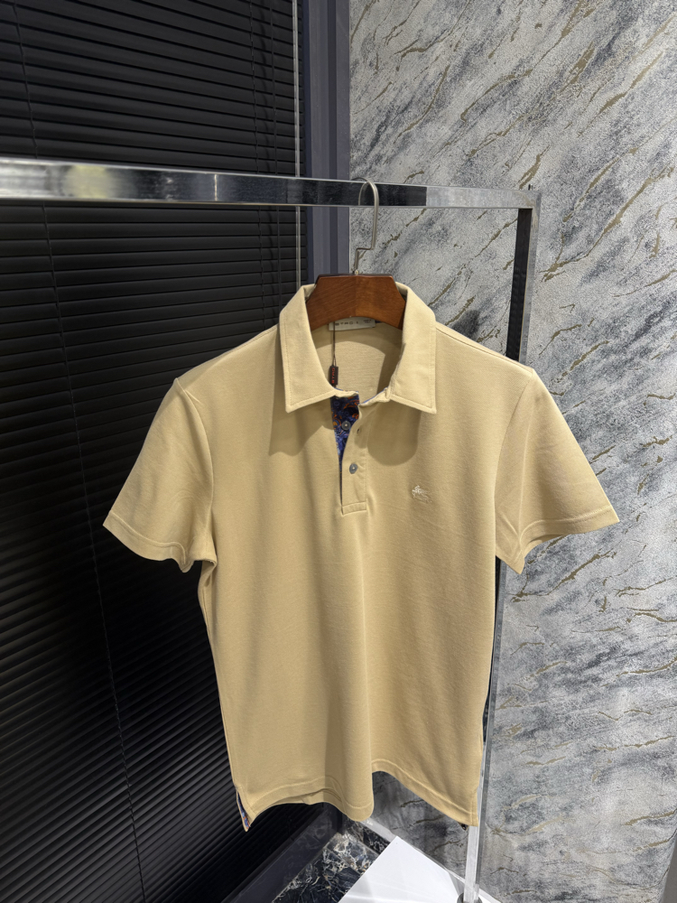Premıum Vızon/Bej Rengi Polo Yaka | Etro Detay Yaka