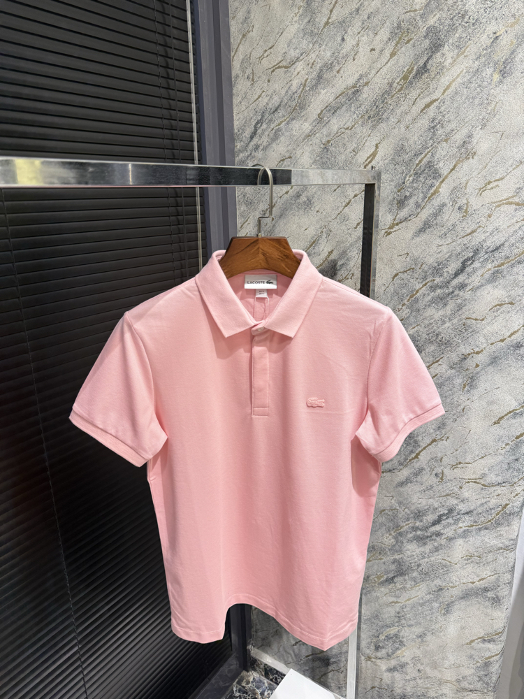 Premıum Lacoste Pembe Polo Yaka