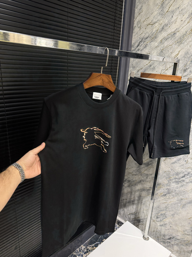 Premium Beymen Gold Nakışlı Şortlu Takım | Modern & Konforlu