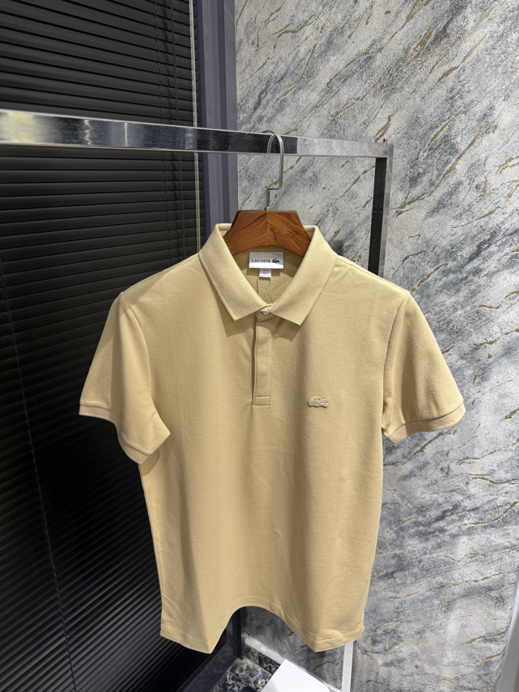 Premıum Lacoste Vızon/Bej Polo Yaka