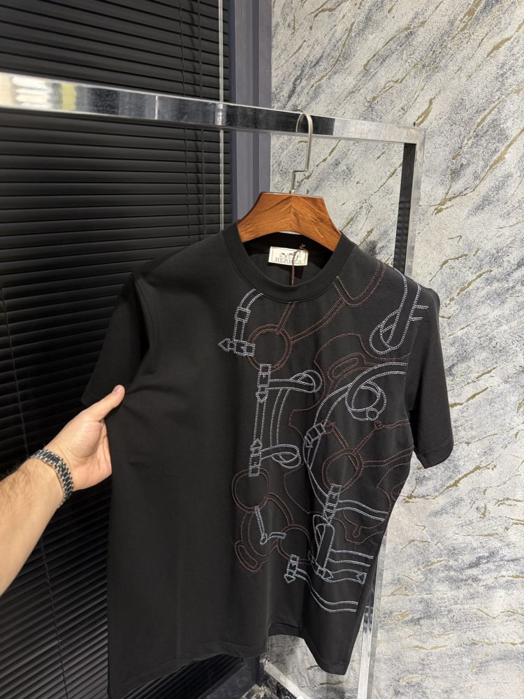 Premıum Hermes Siyah Tshırt