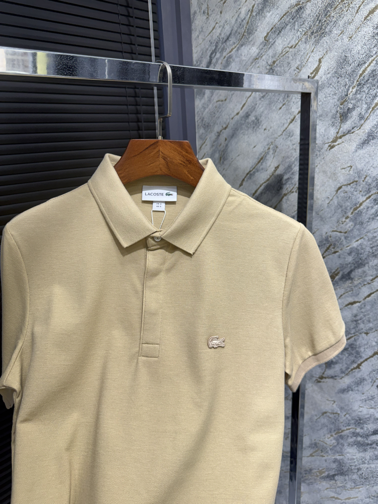 Premıum Lacoste Vızon/Bej Polo Yaka