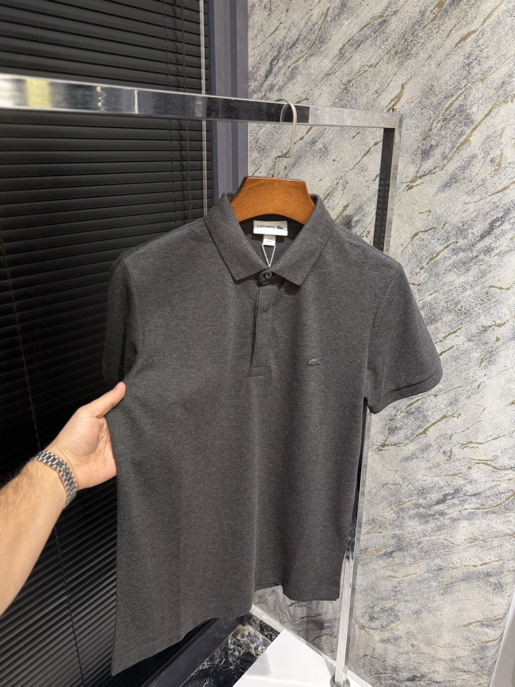 Premıum Lacoste Gri Polo Yaka