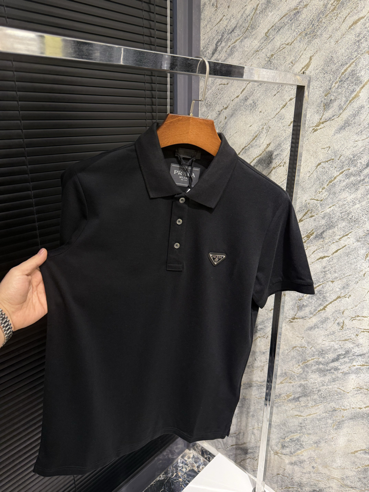 Premıum Prada Siyah Polo Yaka