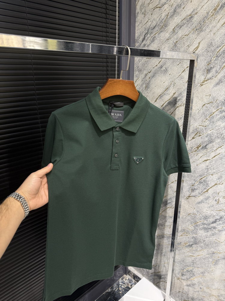 Premium Yeşil Prada Polo Yaka