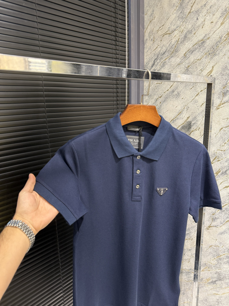 Premıum Prada Lacivert Polo Yaka