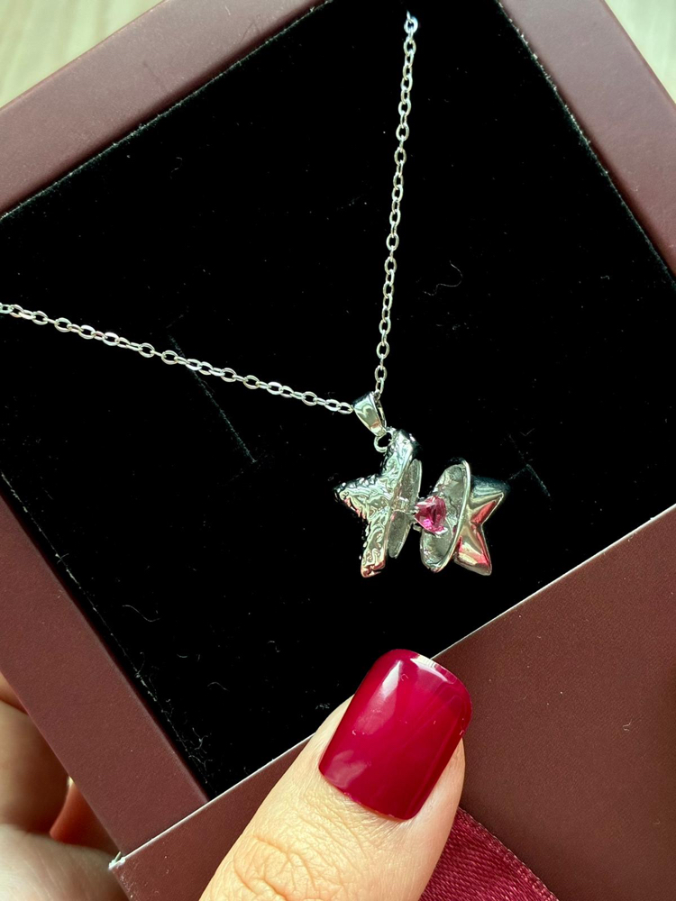 Çelik | Love Star Kolye Silver