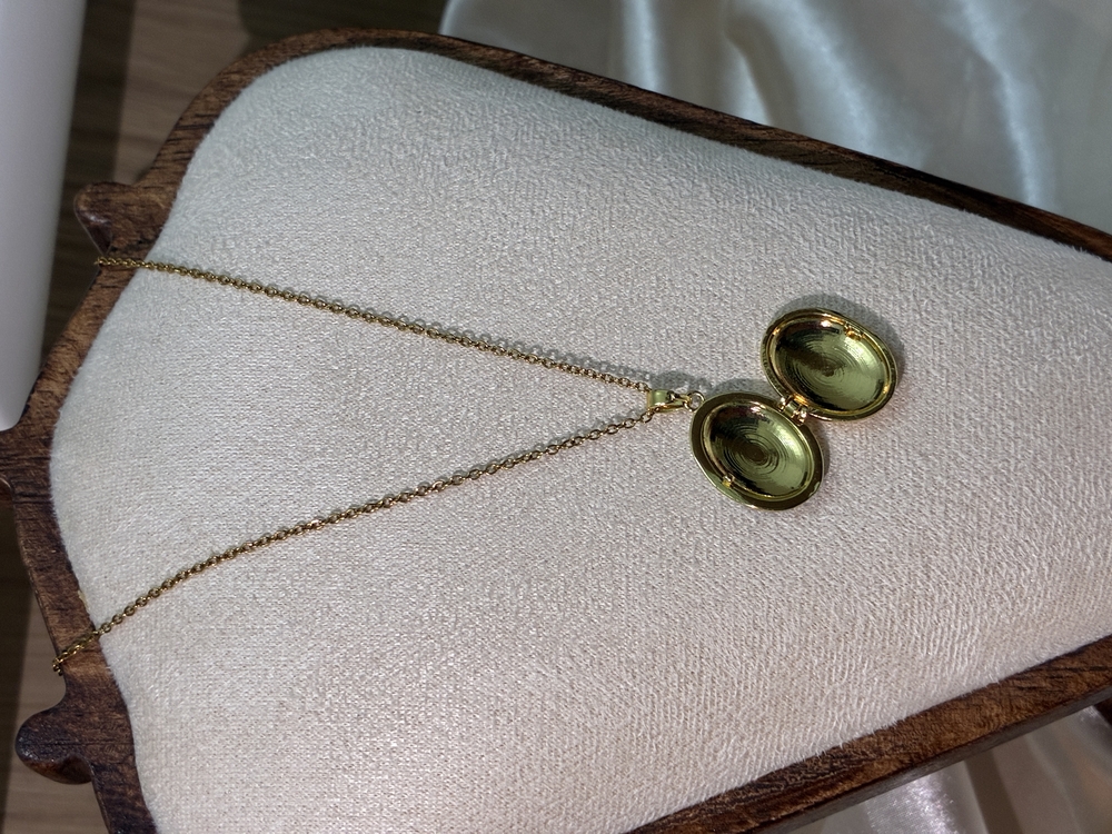 Flora Blue Vintage Locket Kolye