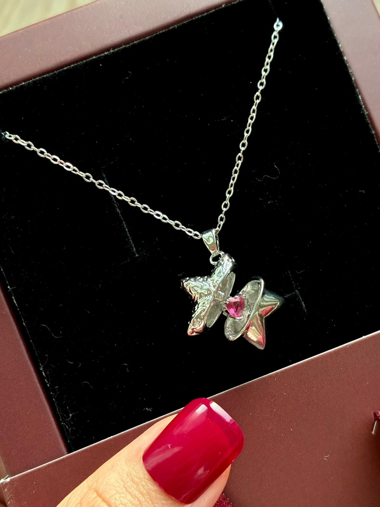 Çelik | Love Star Kolye Silver
