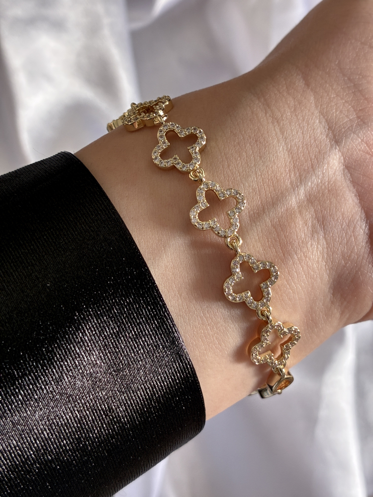 VİP | Fleur Noir Gold Bileklik