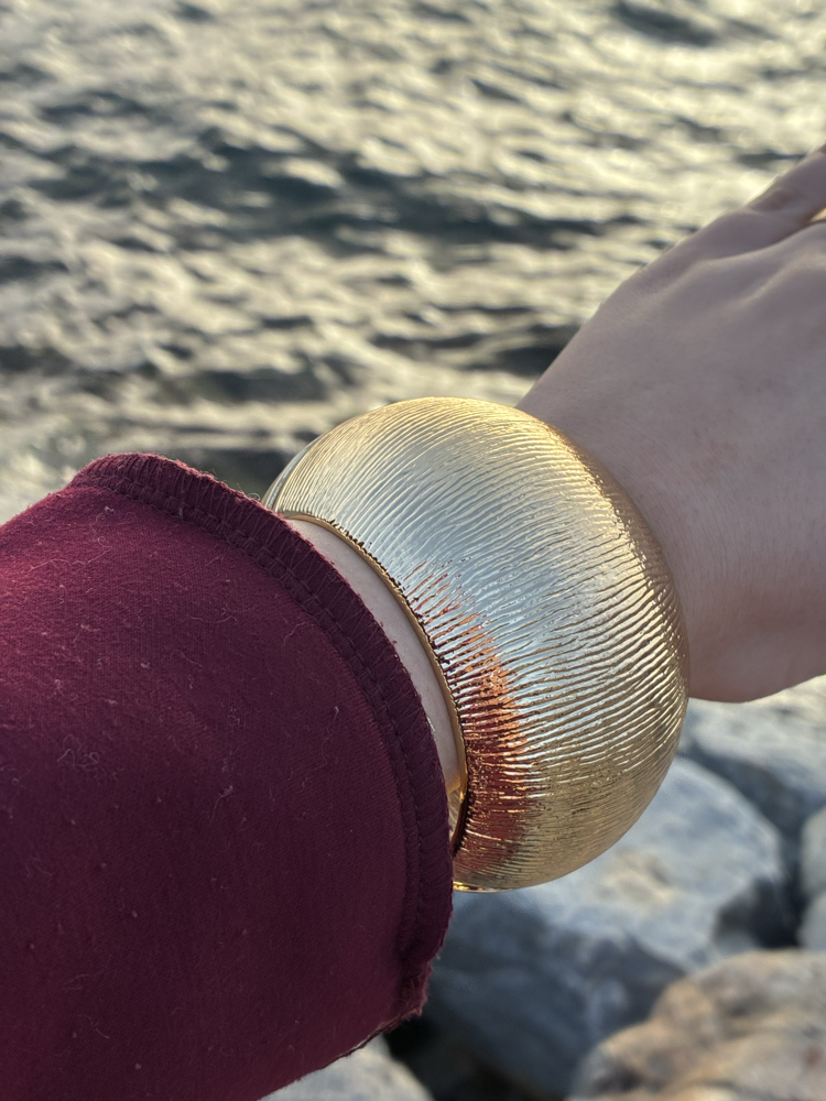 Zeora Küre Form Gold Bilezik