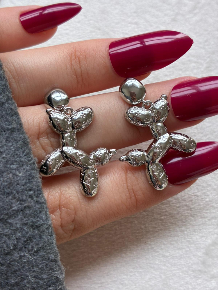 Balloon Dog Küpe | Modern Tasarım Silver Küpe