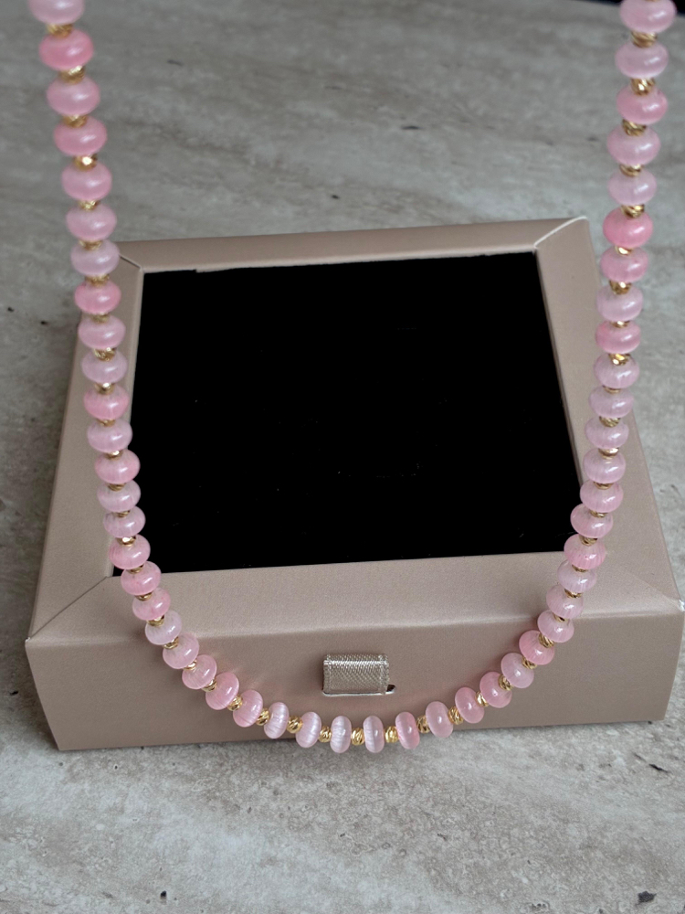 Deniz esintili kolye pembe