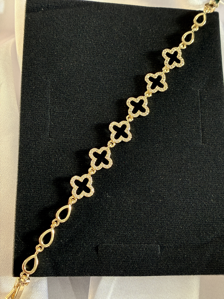VİP | Fleur Noir Gold Bileklik