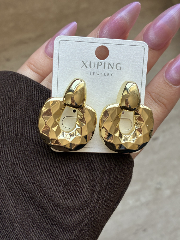 Xuping | Geometrik Halka Küpe