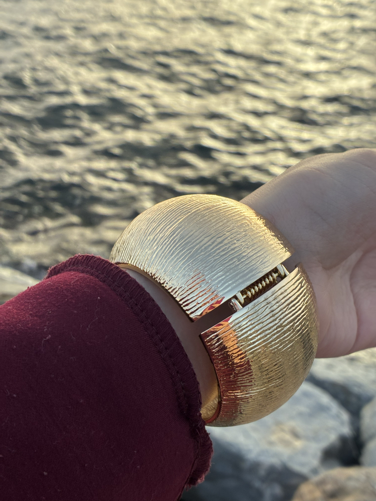 Zeora Küre Form Gold Bilezik