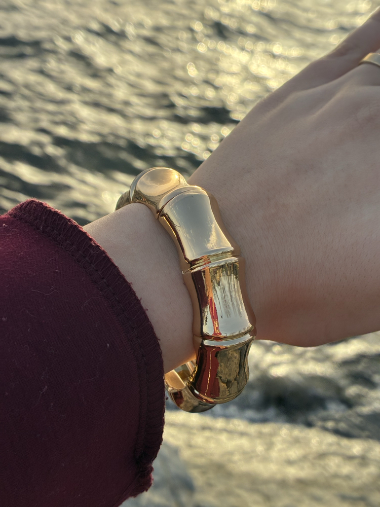 Zeora Bambu Gold Kelepçe