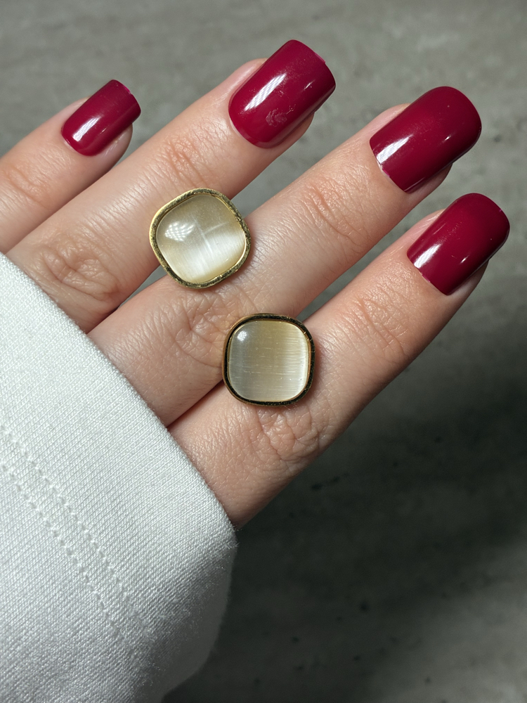 Çelik | Vintage Opal Küpe