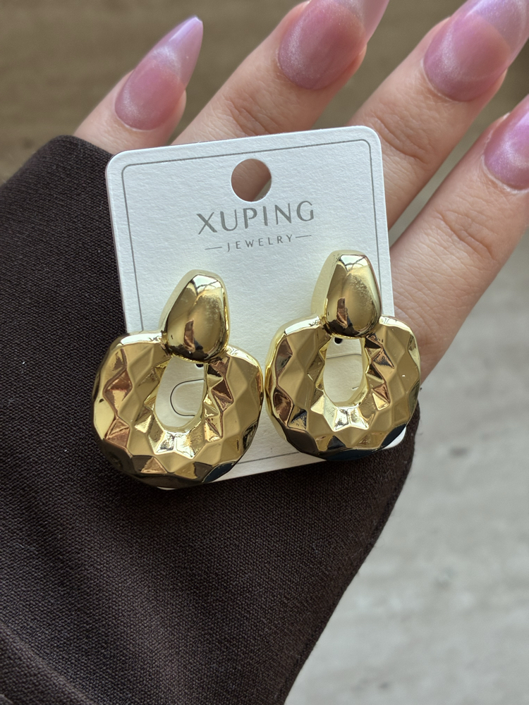 Xuping | Geometrik Halka Küpe