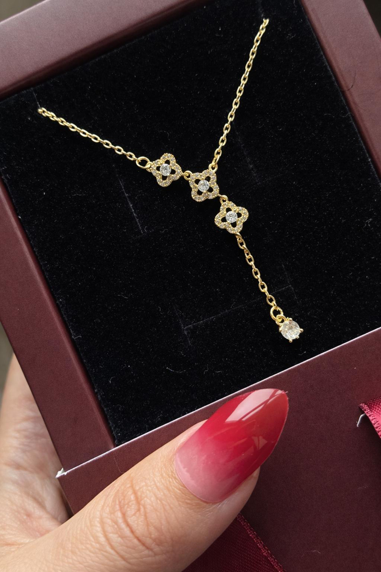 VİP | Gold Yonca Kolye