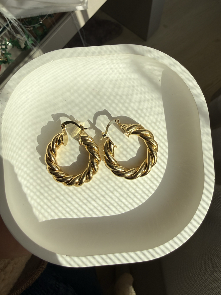 Gold Halka Küpe