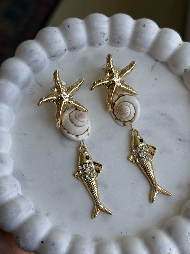 Yaz Temalı Küpe