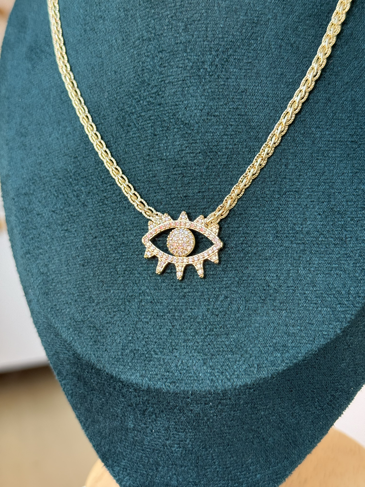 14K Göz Kolye