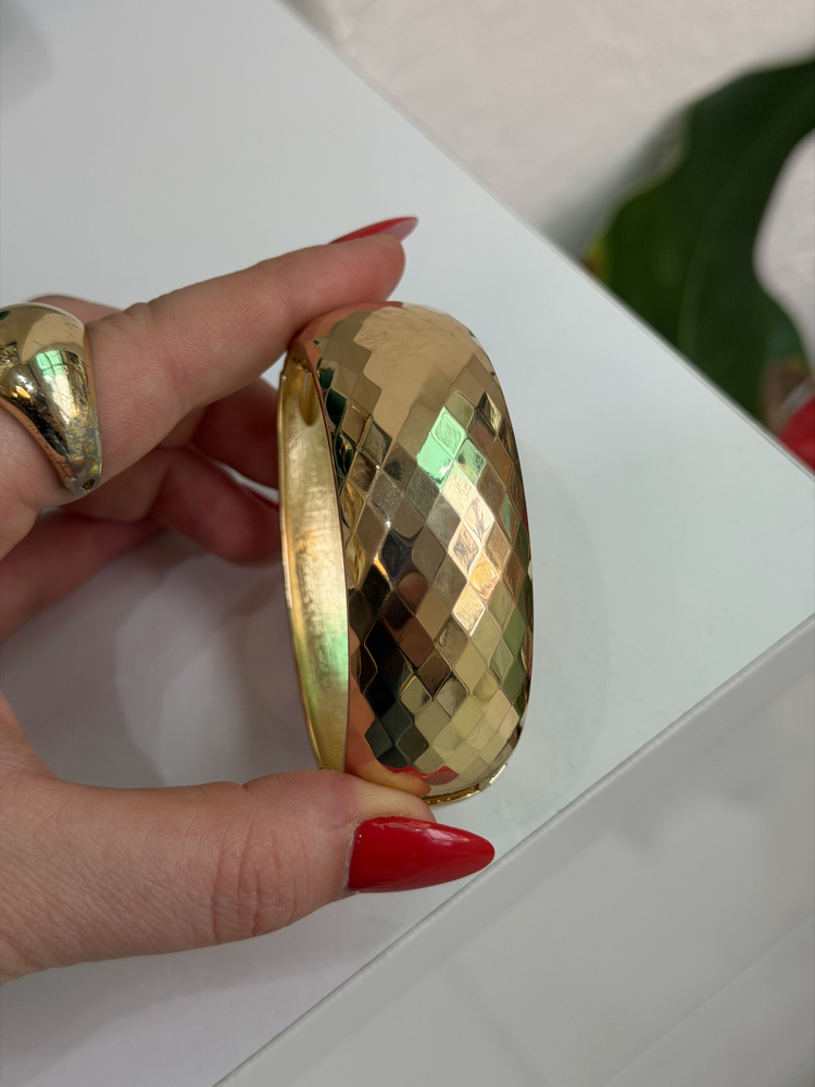 Desenli Gold Kelepçe