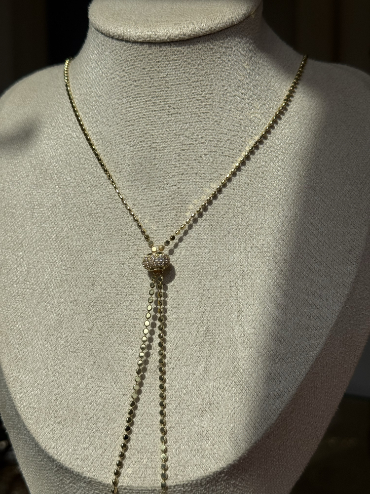 Fully Yuvarlak Taşlı Charm Kolye