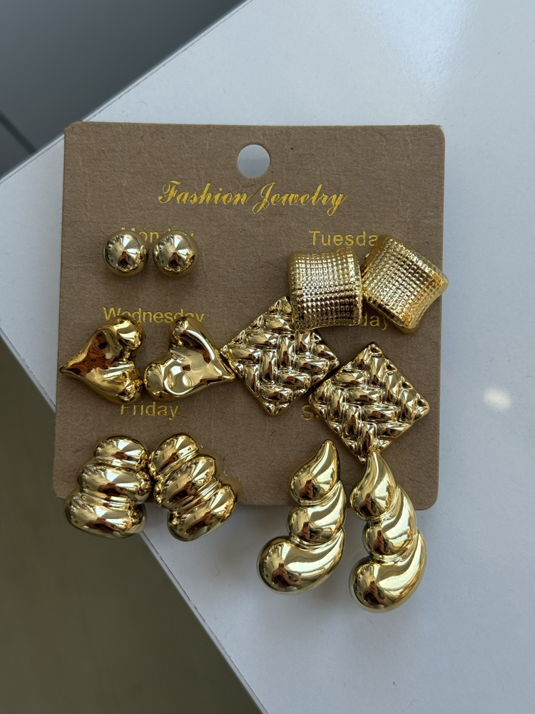 Gold Set Küpe
