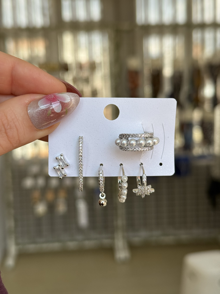 Silver Küpe Seti