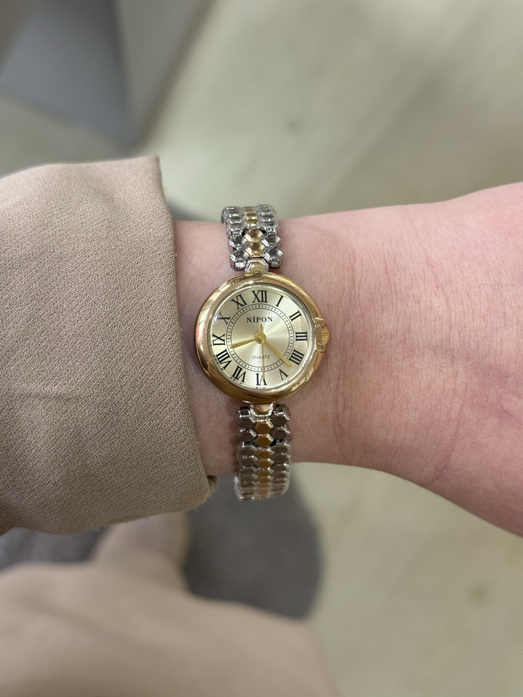 Vintage Petek Kordon Silver Gold
