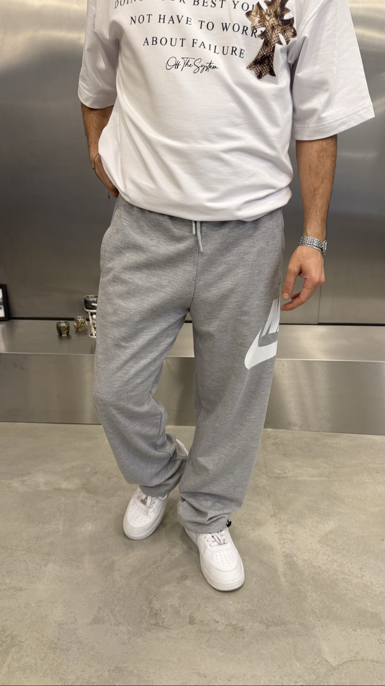 Nike Baskılı Yazlık Baggy (Gri)