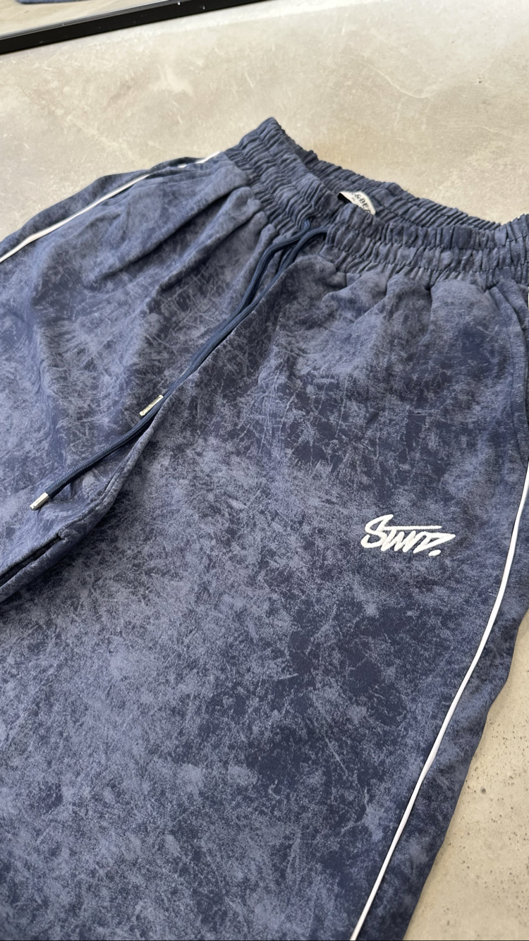 STWD Yıkamalı Baggy Çizgi Detay (Lacivert)