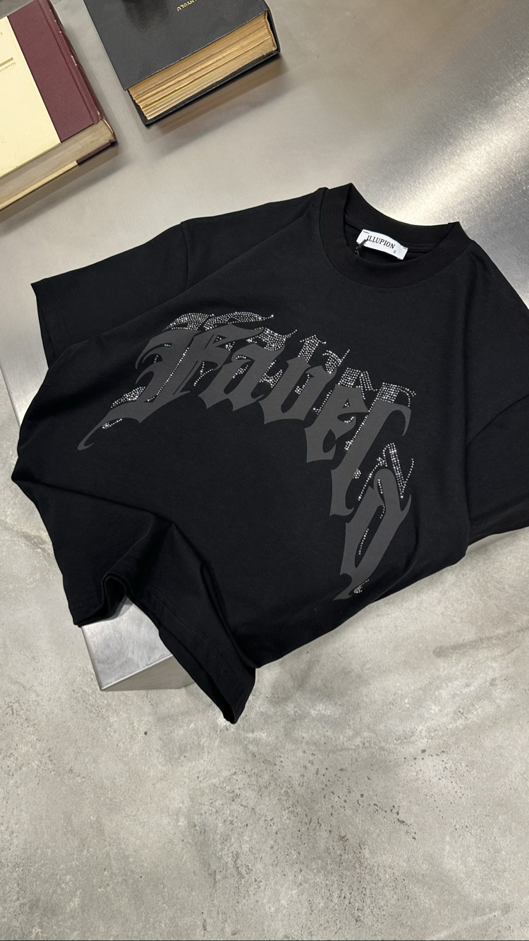 FAVELA Taş-Baskı T-shirt (Siyah)