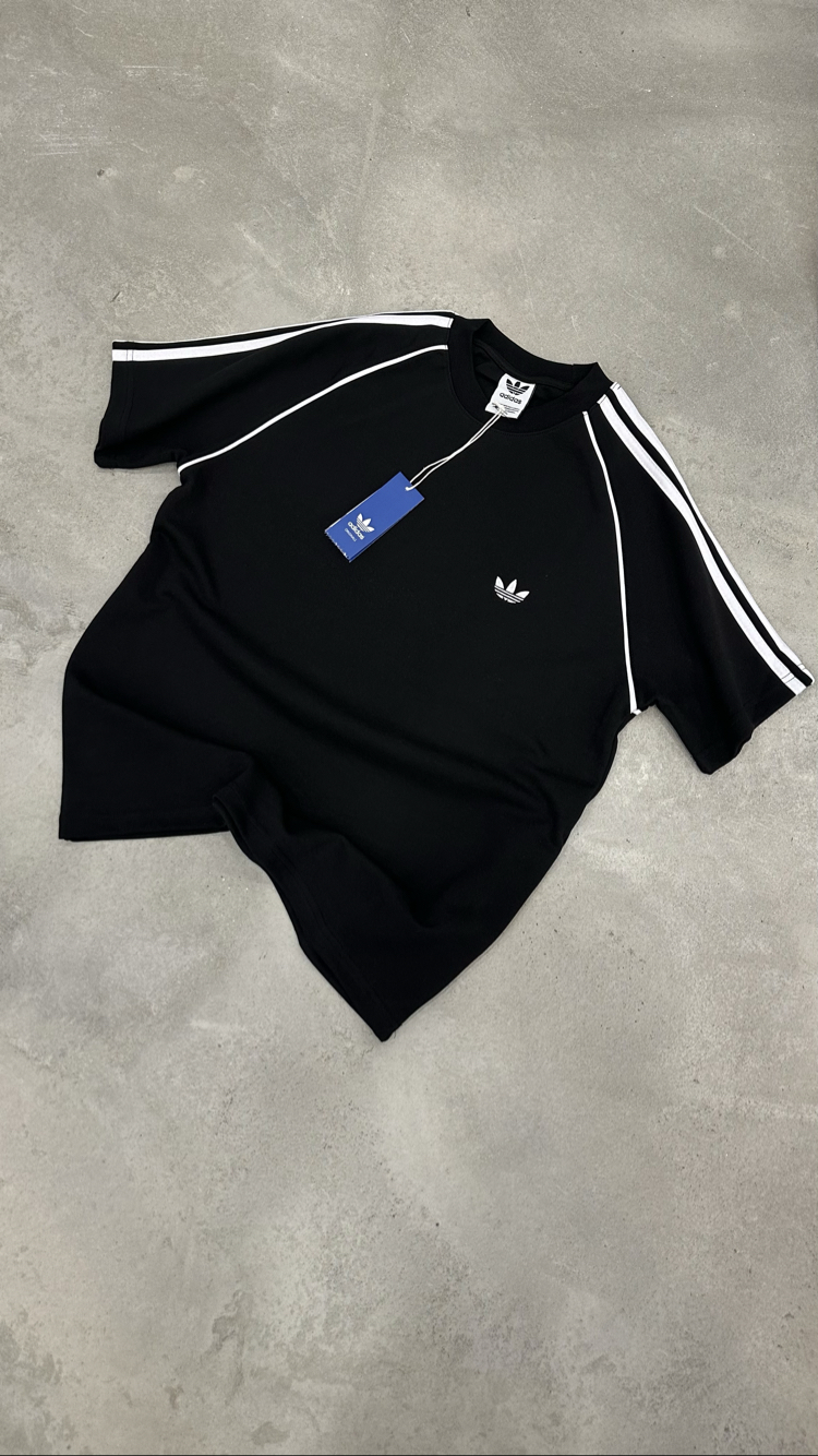 Adidas Retro T-Shirt (Siyah-Beyaz)
