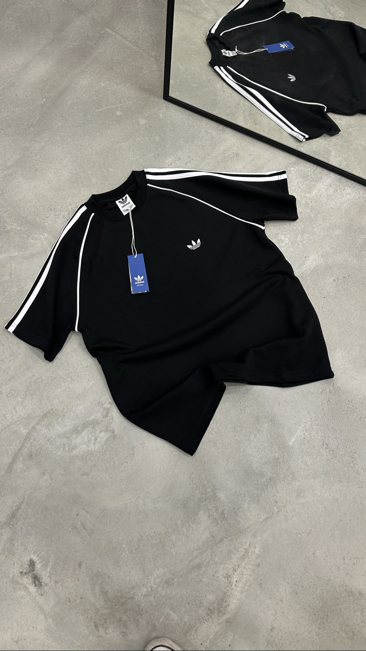 Adidas Retro T-Shirt (Siyah-Beyaz)