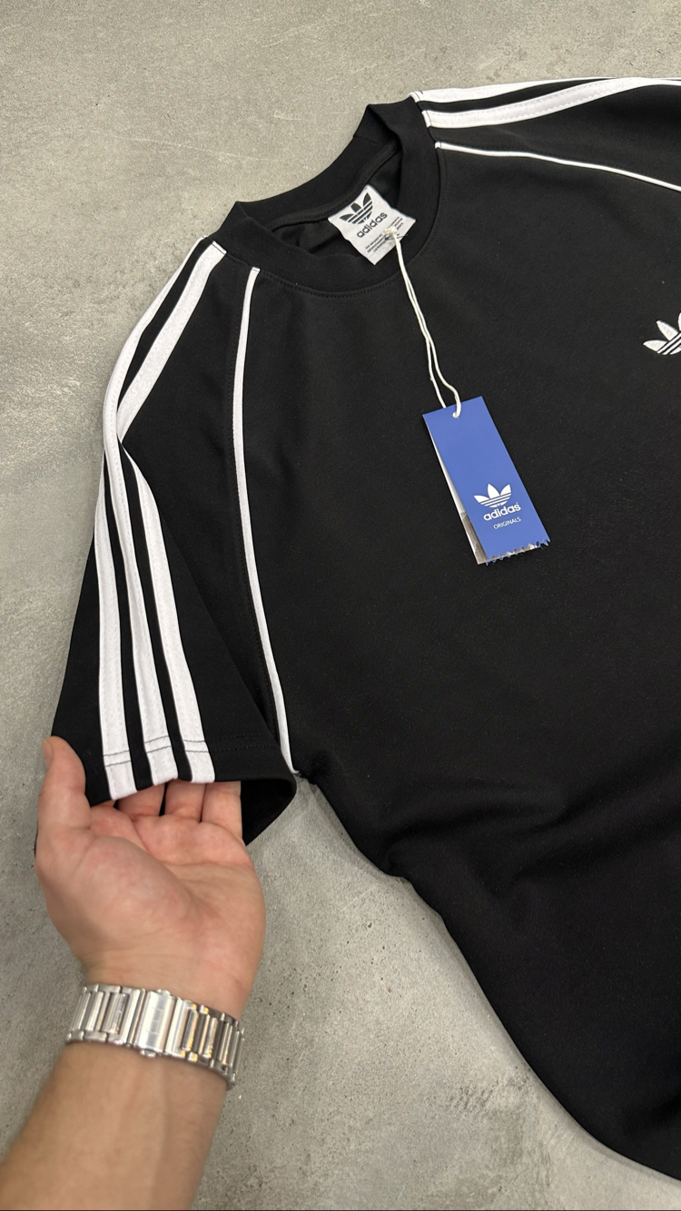 Adidas Retro T-Shirt (Siyah-Beyaz)
