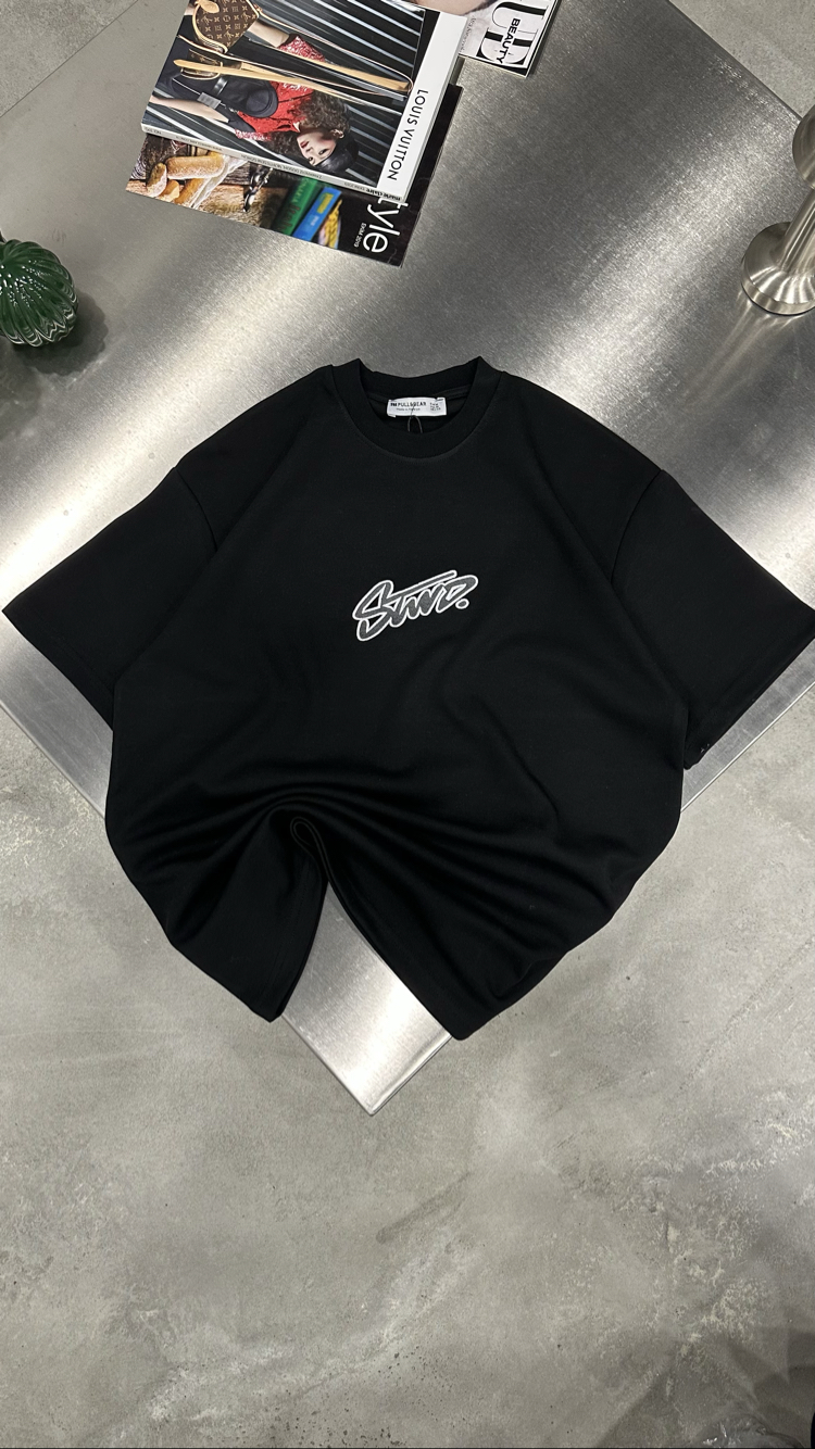 STWD Nakış T-Shirt (Siyah)