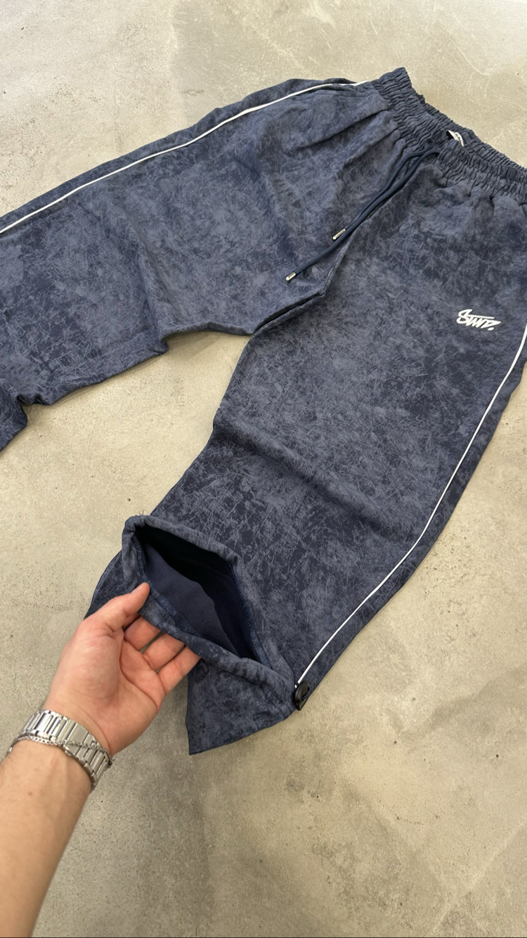 STWD Yıkamalı Baggy Çizgi Detay (Lacivert)