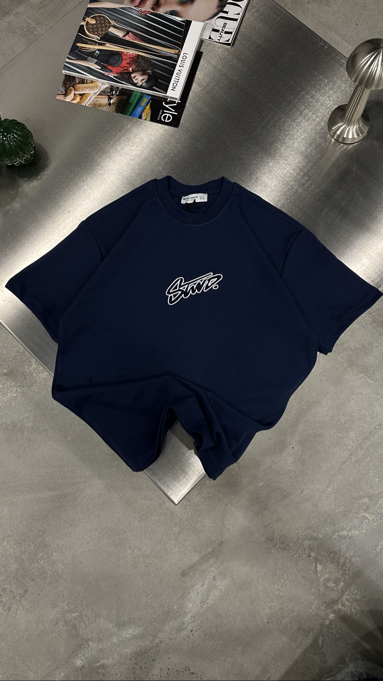 STWD Nakış T-Shirt (Lacivert)